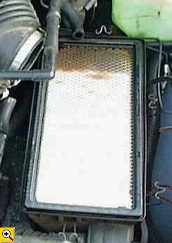 Масло в воздушном фильтре